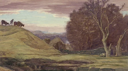Paisaje pastoral galés, c.1920